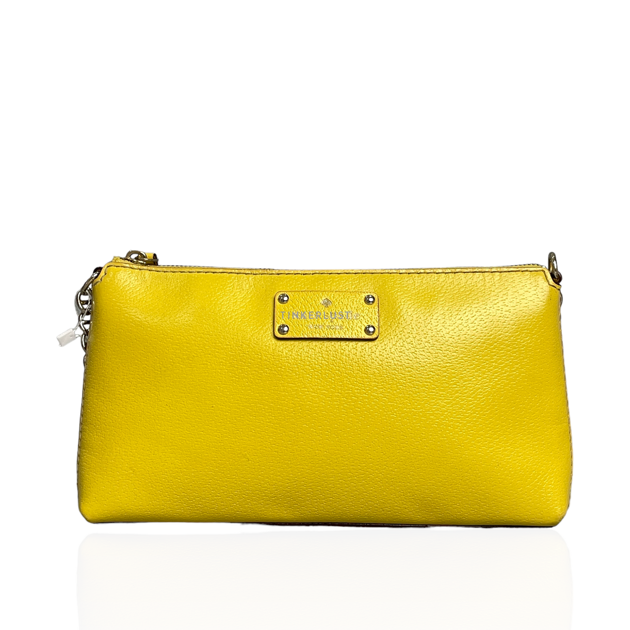 Kate spade yellow clutch hot sale